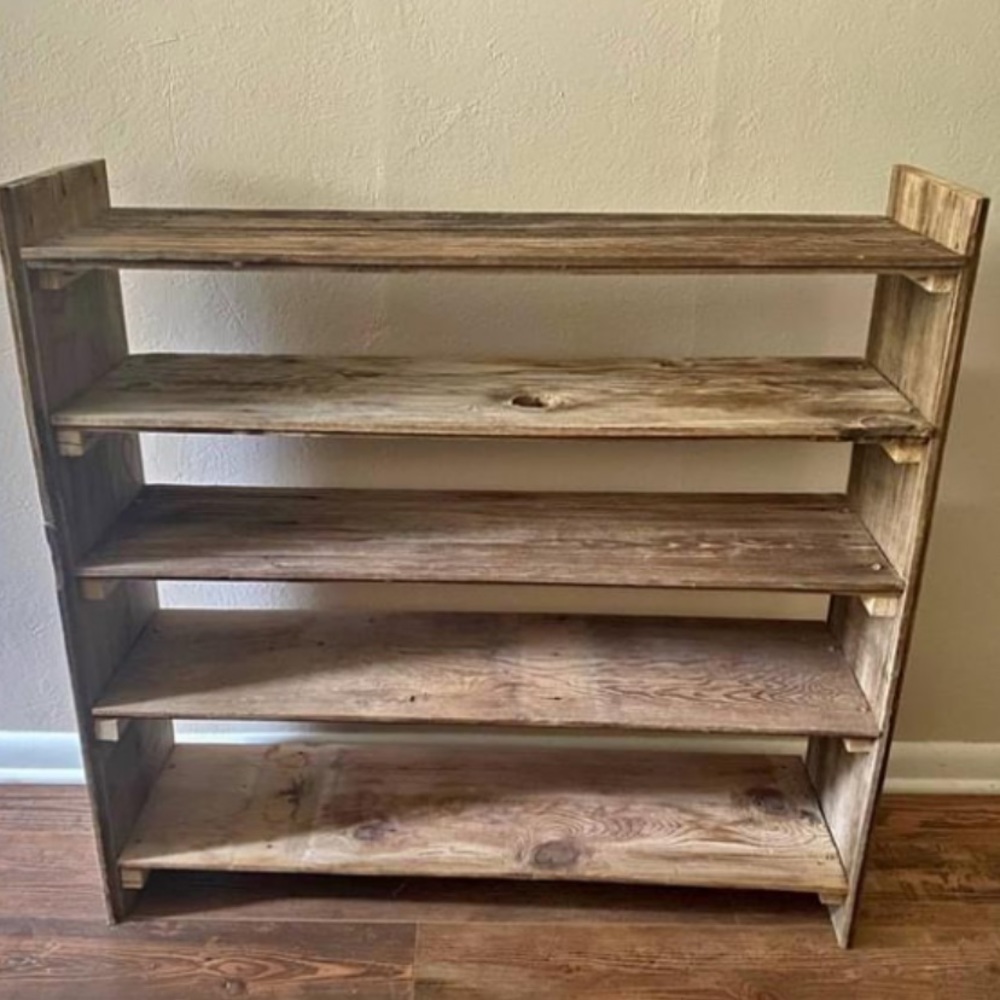 Custom made shoe rack